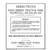 John Deere Tractor Disk Plows Nos. 103-106 Operator's Manual (DIR211A)
