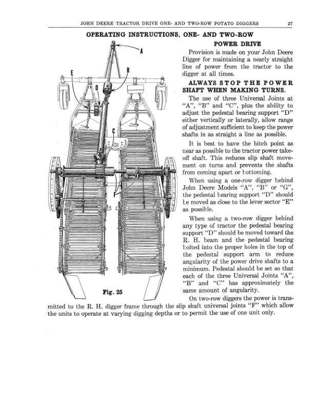 John Deere John DeereTractor Drive Potato Diggers (1-, 2-Rows) Operator's Manual (DIR23C) - Image 2