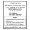 John Deere B-30 Series MiddleBreaker, Planter Operator's Manual (DIR251)