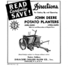 John Deere Potato Planters (1-Row, 2-Row) Operator's Manual (DIR25B)