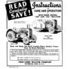 John Deere Models 'AR', 'AO' Tractors (S.N. -271, 999) Operator's Manual (DIR260)