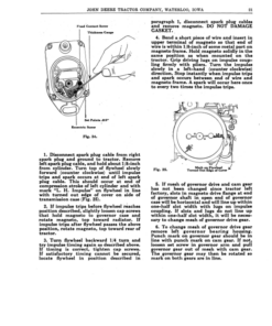 Alternative view of John Deere Models 'AR', 'AO' Tractors (S.N. -271, 999) Operator's Manual (DIR260)