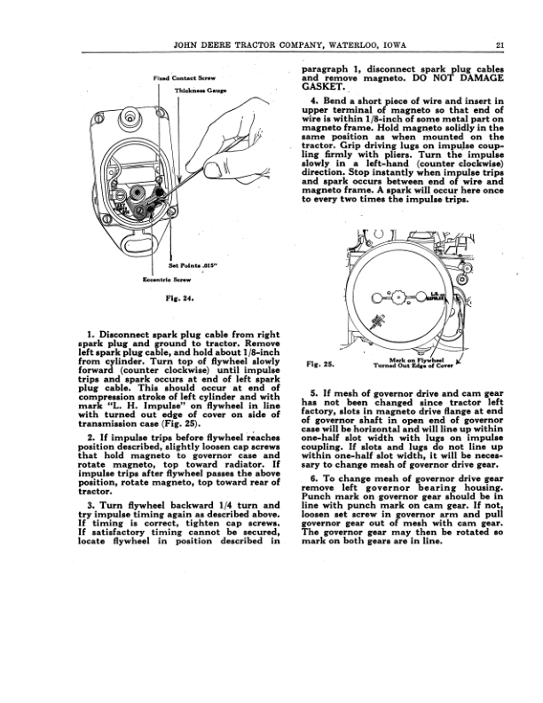 John Deere Models 'AR', 'AO' Tractors (S.N. -271, 999) Operator's Manual (DIR260) - Image 2