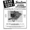 John Deere Sacking Attachment on JD 11-A, 12-A Combines Operator's Manual (DIR267A)