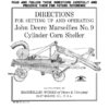 John Deere Marseilles No. 9 Cylinder Corn Sheller Operator's Manual (DIR26B)