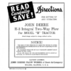 John Deere H3 Intregal Two-Way Plow for 'H' Tractors Operator's Manual (DIR350A)