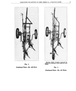 Alternative view of John Deere JD Nos. 4B, 4C, 4D Tractor Plows Operator's Manual (DIR377A)