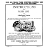 John Deere Model 'D' Tractor (With Part List) Operator's Manual (DIR3C)