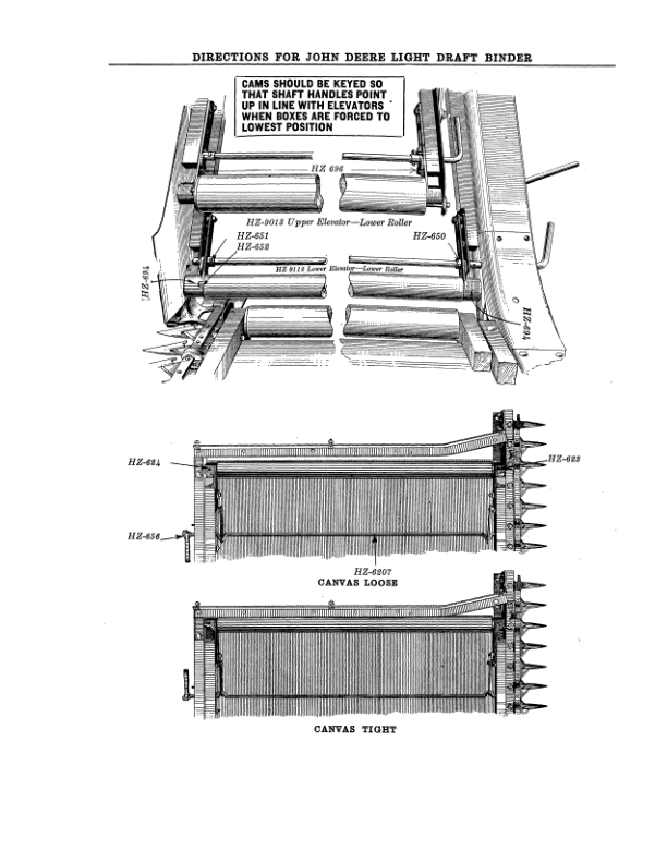 John Deere Setting Light Draft Binder (With Repair Parts) Operator's Manual (DIR3D) - Image 2
