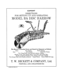 John Deere Model BA Disk Harrow Operator's Manual (DIR56C)