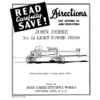 John Deere No. 14 Light Power Press Operator's Manual (DIR71C)