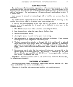 Alternative view of John Deere Van Brunt Steel Box Grain Drill - 'EN' Model Operator's Manual (DIR94A)