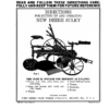 John Deere New Deere Sulky Plow Operator's Manual (DIR9A)