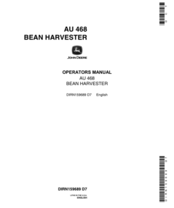 John Deere AU 468 Bean Harvester Operator's Manual (DIRN159689)