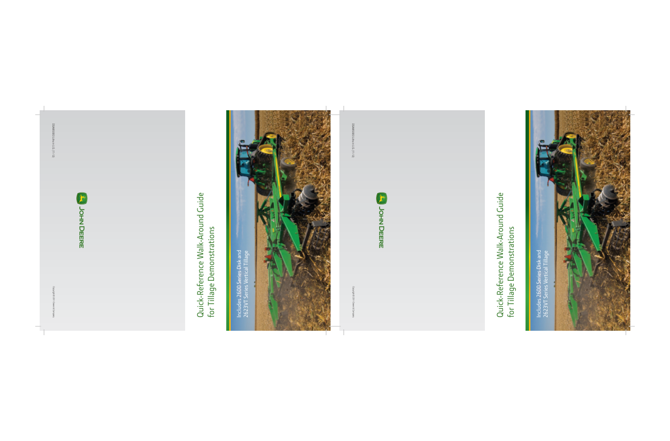John Deere Quick-Reference Walk-Around Guide for Tillage Demonstrations Operator's Manual (DSAM50953)