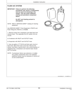 Alternative view of John Deere TY6626, TY6744, TY6745 Remanufactured A/C Compressors Operator's Manual (DSTY21598)