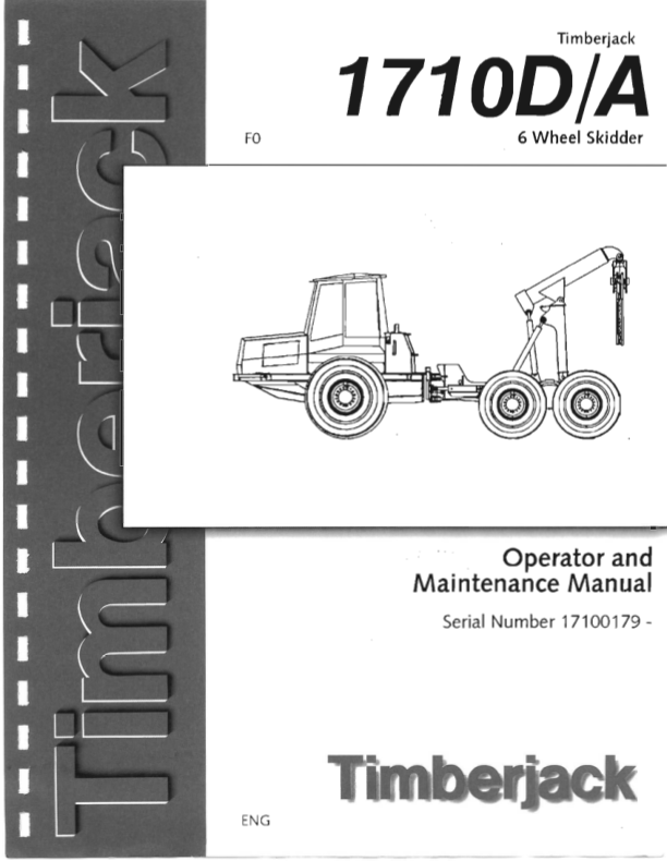 John Deere 1710D Skidders Operator's Manuals (F01710DA)