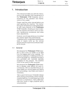 Alternative view of John Deere 1710D Skidders Operator's Manuals (F01710DA)