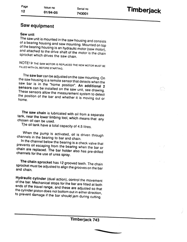 John Deere 743 Harvesting Heads Operator's Manuals (F029238) - Image 2