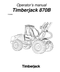 John Deere 870B Attachments Operator's Manuals (F039986)