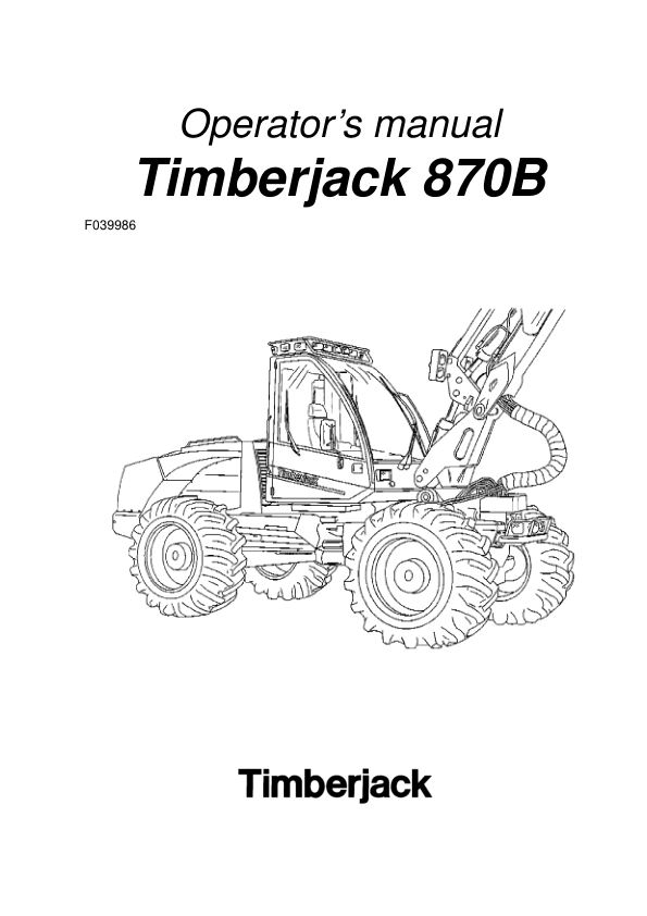 John Deere 870B Attachments Operator's Manuals (F039986)