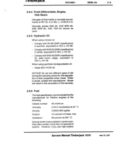 Alternative view of John Deere 1010 Forwarders Operator's Manuals (F041519)