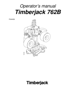John Deere 762B Harvesting Heads Operator's Manuals (F044406)
