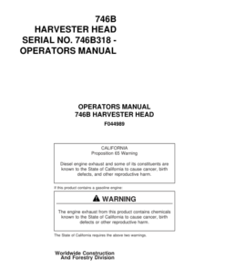 John Deere 746B Attachments Operator's Manuals (F044989)