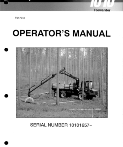John Deere 1010 Forwarders Operator's Manuals (F047242)