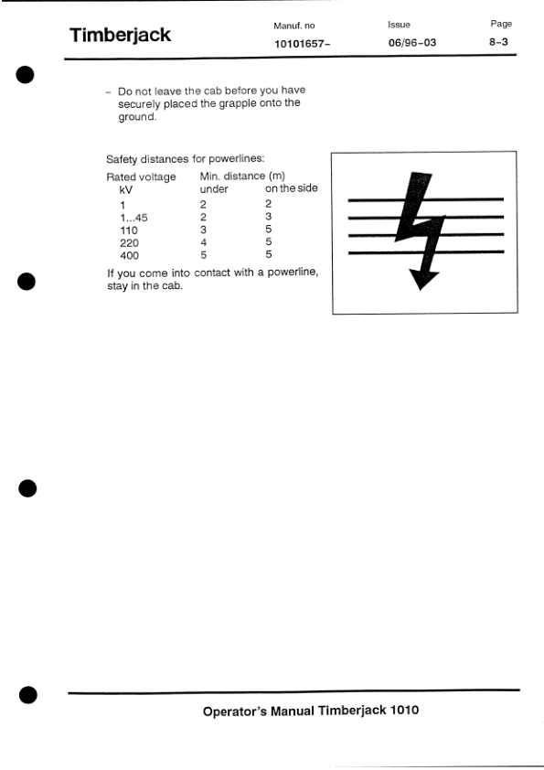 John Deere 1010 Forwarders Operator's Manuals (F047242) - Image 3