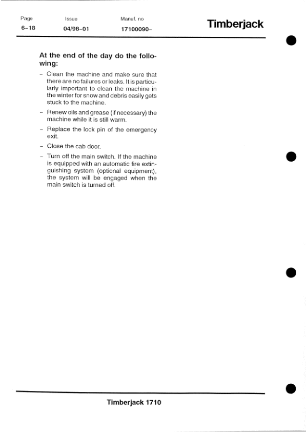 John Deere 1710 Forwarder Operator's Manuals (F049502) - Image 2