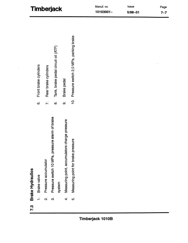 John Deere 1010B Forwarders Operator's Manuals (F053289) - Image 2