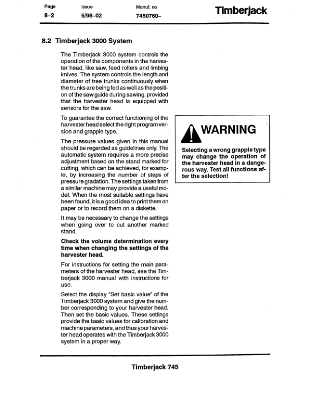 John Deere 745 Harvesting Heads Operator's Manuals (F055920) - Image 2
