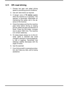 Alternative view of John Deere 870B Wheeled Harvesters Operator's Manuals (F056404)