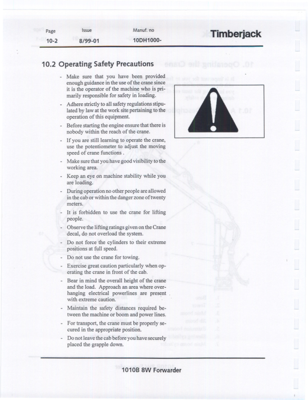 John Deere 1010B Forwarders Operator's Manuals (F057651) - Image 3