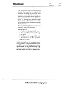 Alternative view of John Deere TIMBERMATIC 10 Measuring Systems Operator's Manuals (F059795)