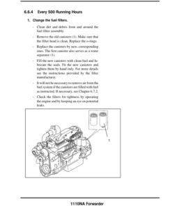 Alternative view of John Deere 1110NA Forwarders Operator's Manuals (F059888)