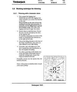 Alternative view of John Deere 762C Harvesting Heads Operator's Manuals (F060098)