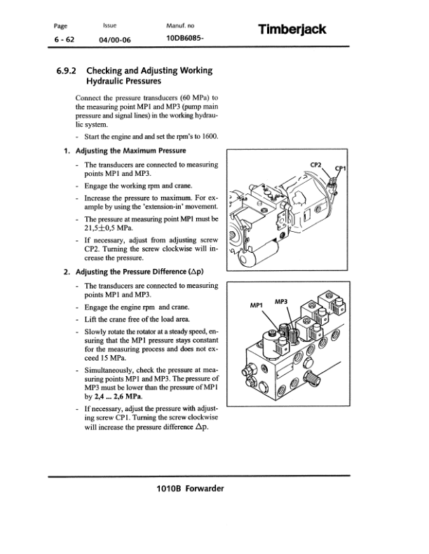 John Deere 1010B Forwarders Operator's Manuals (F060208) - Image 3