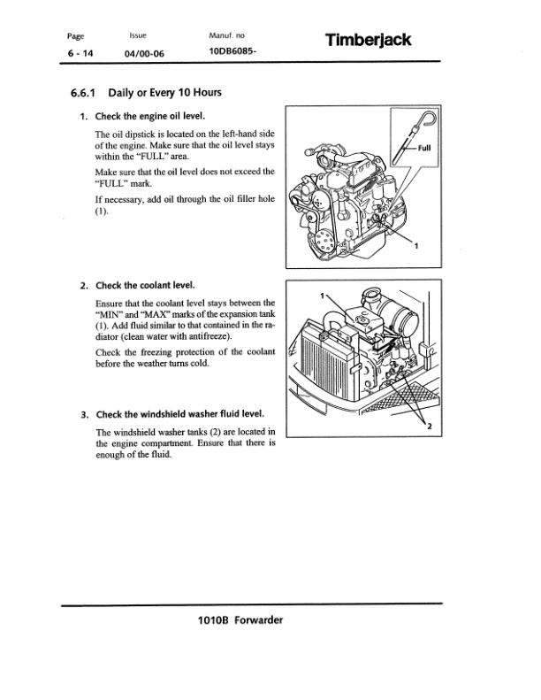 John Deere 1010B Forwarders Operator's Manuals (F060208) - Image 2