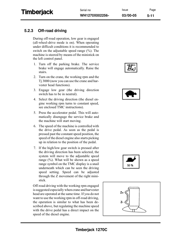 John Deere 1270C Wheeled Harvesters Operator's Manuals (F060710) - Image 2