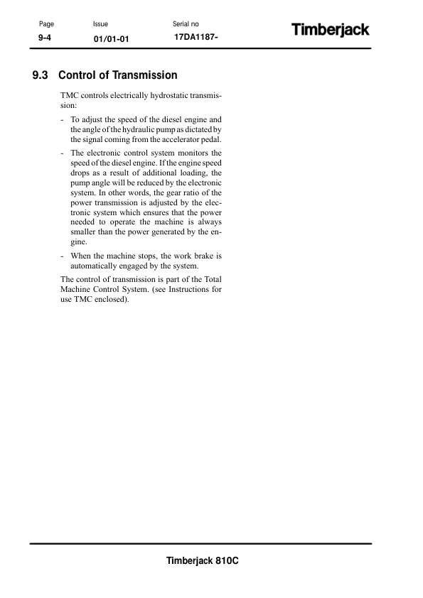 John Deere 810C Forwarders Operator's Manuals (F061510) - Image 3