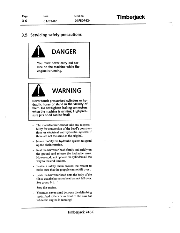 John Deere 746C Harvesting Heads Operator's Manuals (F061609) - Image 2