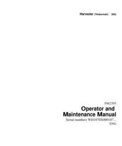 John Deere 1070 Wheeled Harvesters Operator's Manuals (F062393)