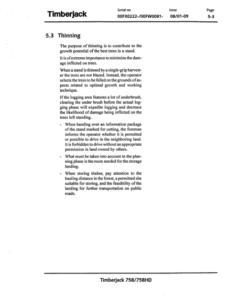 Alternative view of John Deere 758, 758HD Harvesting Heads Operator's Manuals (F062436)