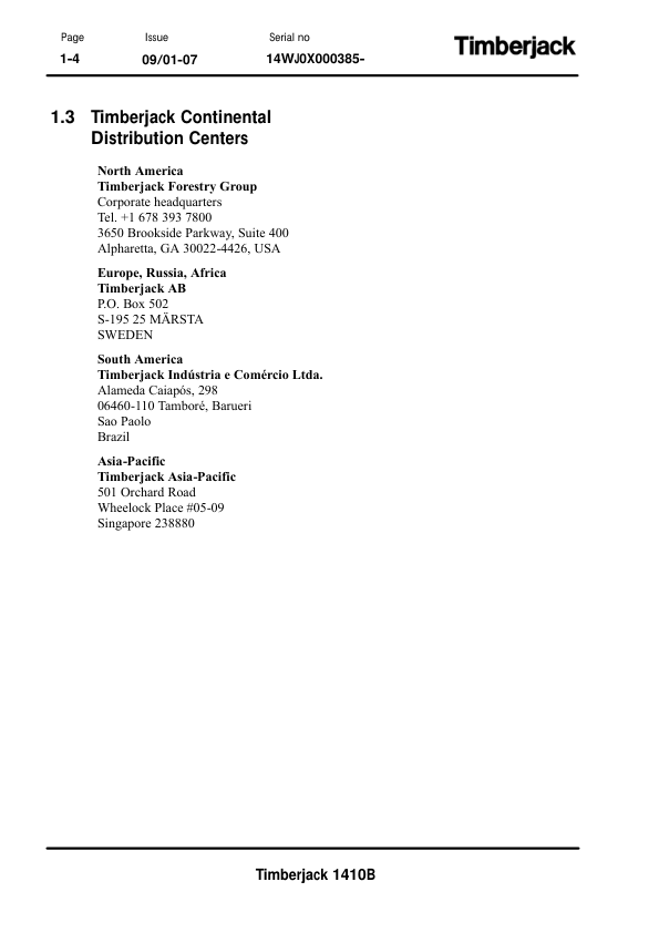 John Deere 1410B Forwarders Operator's Manuals (F062562) - Image 2