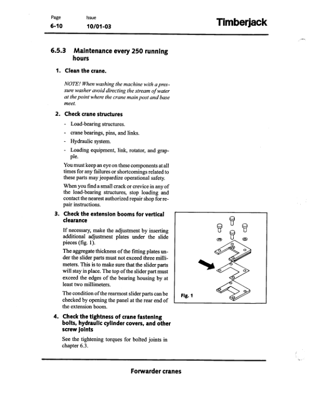 John Deere TJ51F, TJ71SF, TJ111F Forwarder Cranes Operator's Manuals (F062701) - Image 2