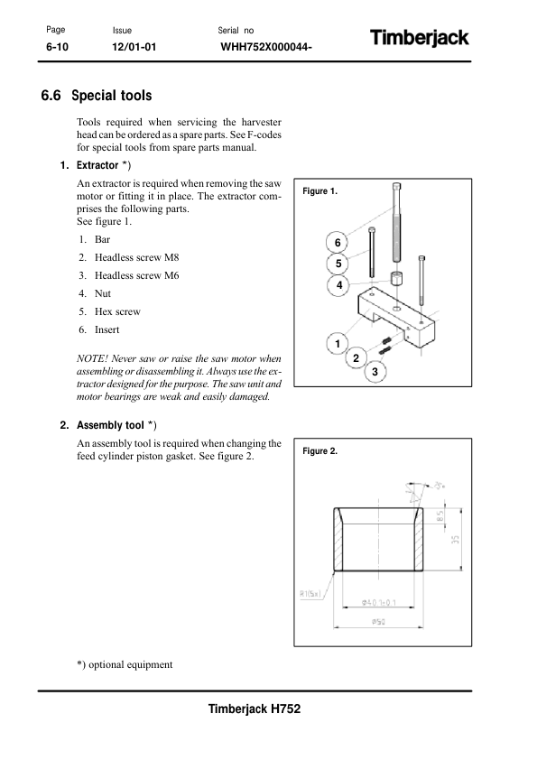 John Deere H752 Harvesting Heads Operator's Manuals (F062893) - Image 3