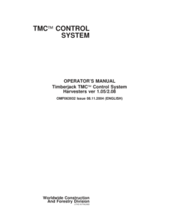 John Deere TMC Control Systems Operator's Manuals (F063932)