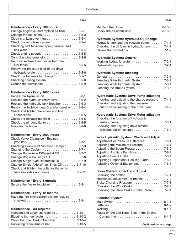 John Deere 1410D Forwarders Operator's Manuals (F064197) - Image 2